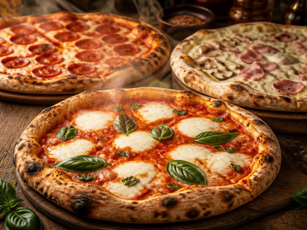 Selezione di pizze del Capitano